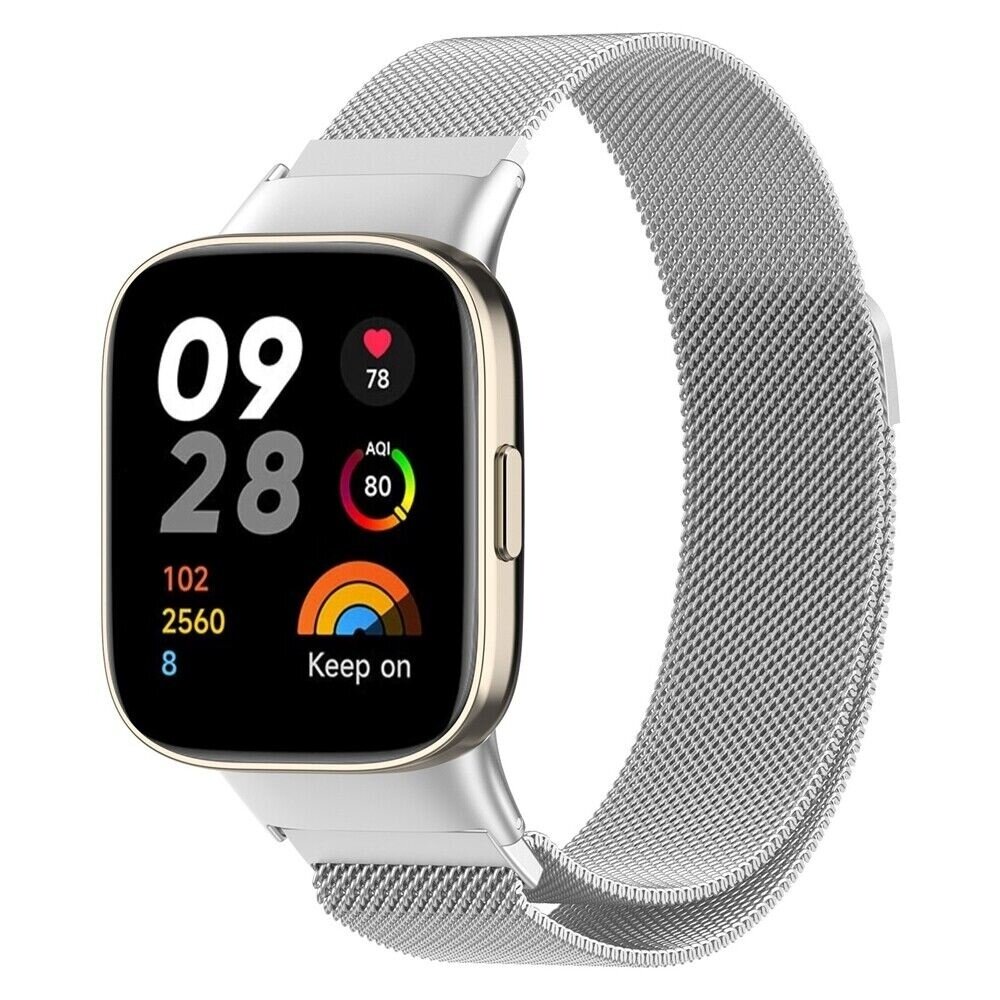 Strap-it Strap-it Redmi Watch 3 Milanese Strap (Silver) Strap-it Strap-it Redmi Watch 3 Milanese Strap (Silver)