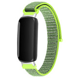 Strap-it Fitbit Inspire 3 Nylon Strap (Neon Green)