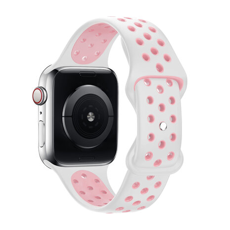 Strap-it Strap-it Apple Watch Sport Strap Classic (White/Pink) Strap-it Strap-it Apple Watch Sport Strap Classic (White/Pink)