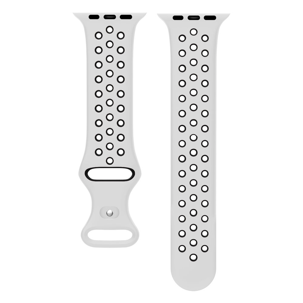 Strap-it Strap-it Apple Watch Sport Strap Classic (White/Black) Strap-it Strap-it Apple Watch Sport Strap Classic (White/Black)
