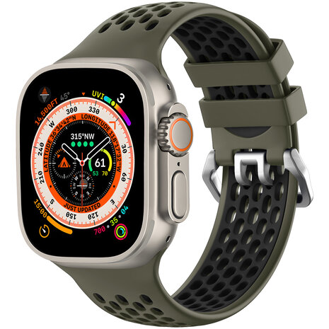 Strap-it Strap-it Apple Watch Sport Strap with Buckle (Army Green/Black) Strap-it Strap-it Apple Watch Sport Strap with Buckle (Army Green/Black)