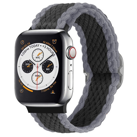 Strap-it Strap-it Apple Watch Braided Nylon Strap (Black/Grey) Strap-it Strap-it Apple Watch Braided Nylon Strap (Black/Grey)