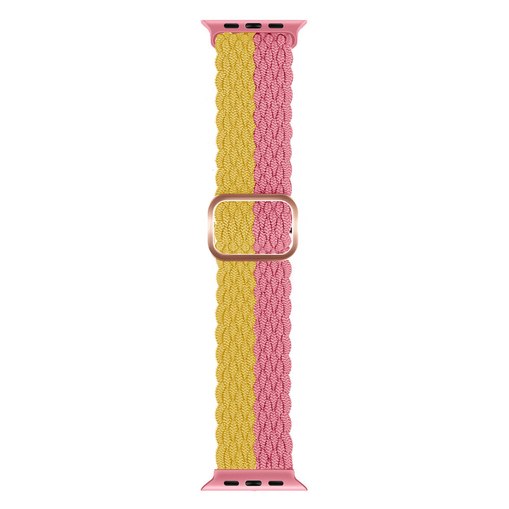Strap-it Strap-it Apple Watch Braided Nylon Strap (Yellow/Pink) Strap-it Strap-it Apple Watch Braided Nylon Strap (Yellow/Pink)