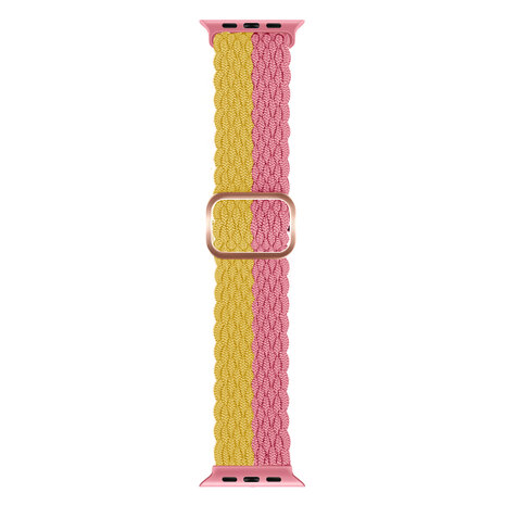 Strap-it Strap-it Apple Watch Braided Nylon Strap (Yellow/Pink) Strap-it Strap-it Apple Watch Braided Nylon Strap (Yellow/Pink)