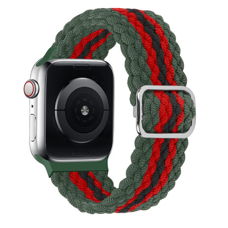 Strap-it Strap-it Apple Watch Braided Nylon Strap (Red/Black/Green) Strap-it Strap-it Apple Watch Braided Nylon Strap (Red/Black/Green)