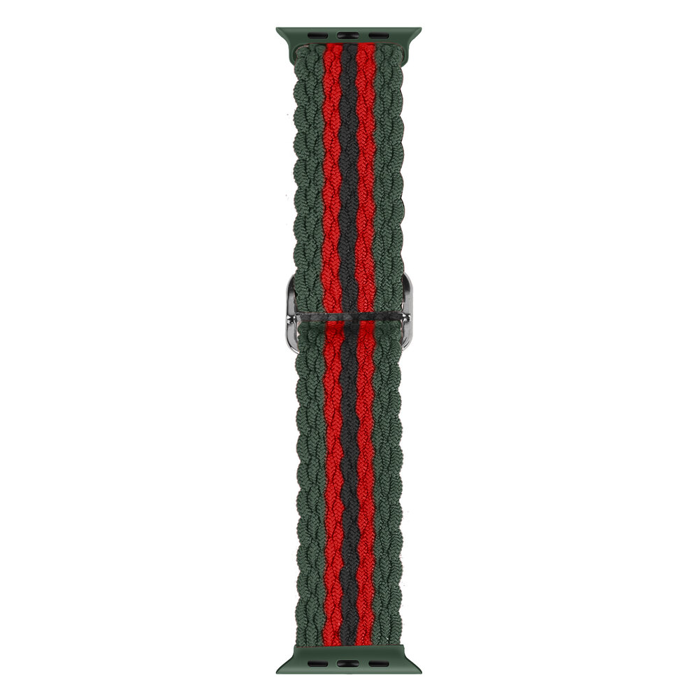 Strap-it Strap-it Apple Watch Braided Nylon Strap (Red/Black/Green) Strap-it Strap-it Apple Watch Braided Nylon Strap (Red/Black/Green)
