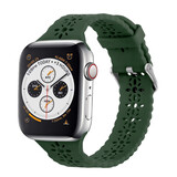 Strap-it Apple Watch Patterned Silicone Strap (Dark Green)