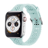 Strap-it Apple Watch Patterned Silicone Strap (Ocean Green)
