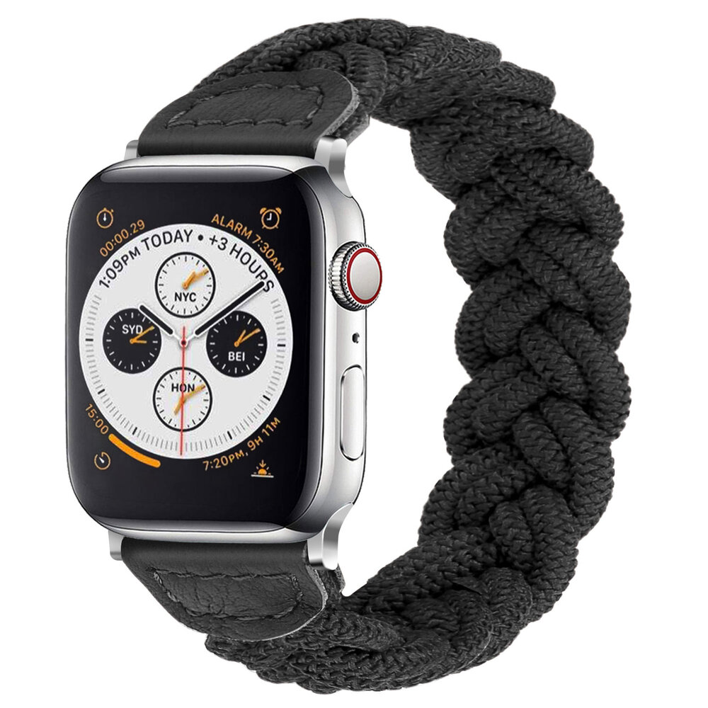 Strap-it Strap-it Apple Watch Twisted Nylon Strap (Black) Strap-it Strap-it Apple Watch Twisted Nylon Strap (Black)