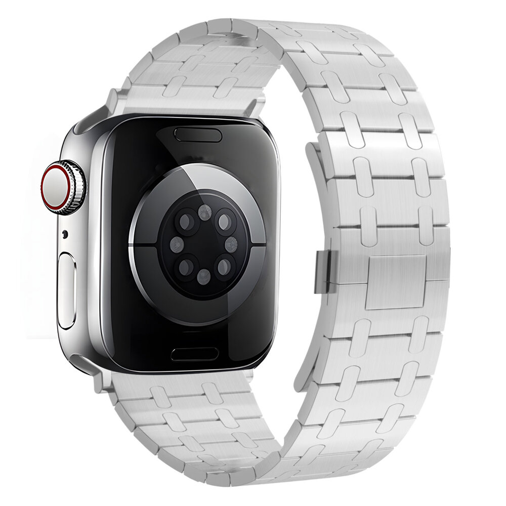 Strap-it Strap-it Apple Watch Royal Steel Strap (Silver) Strap-it Strap-it Apple Watch Royal Steel Strap (Silver)