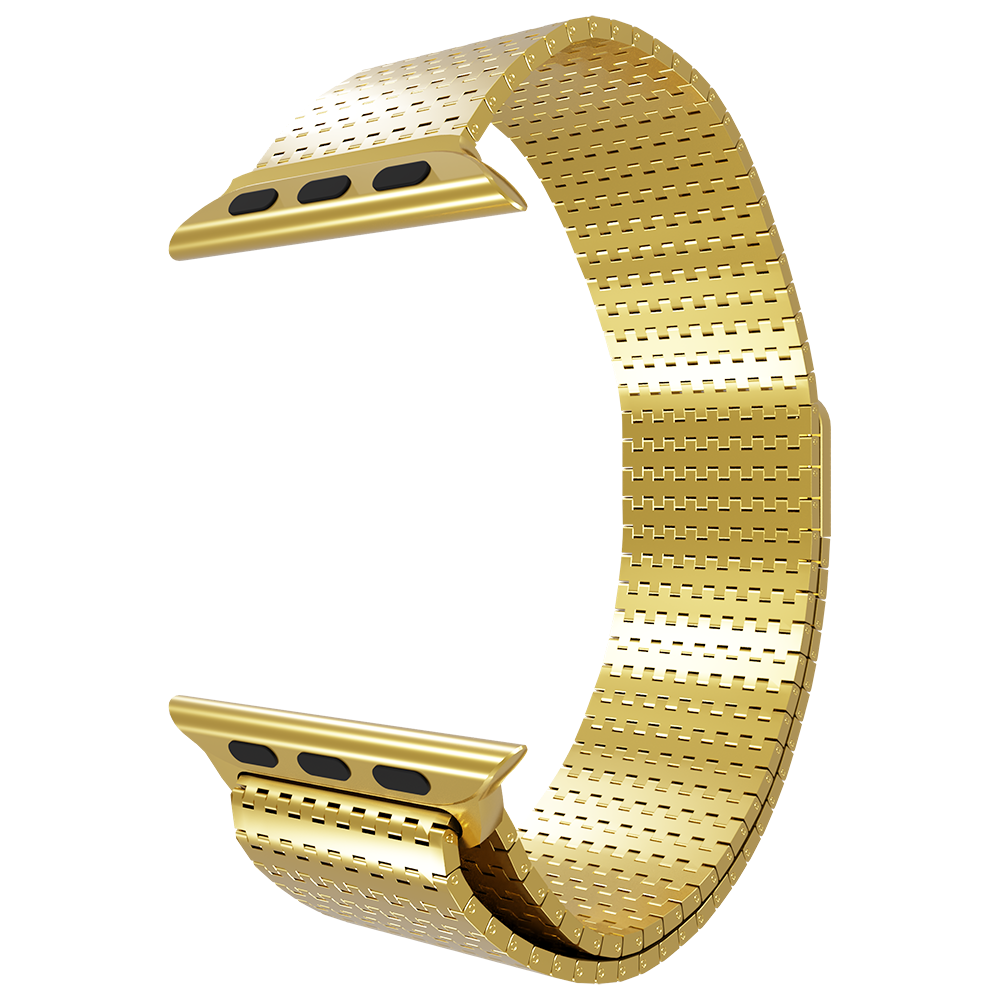 Strap-it Strap-it Apple Watch Metal Mesh Strap (Gold) Strap-it Strap-it Apple Watch Metal Mesh Strap (Gold)