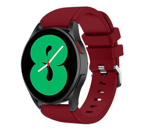 Strap-it Samsung Galaxy Watch 4 40mm Silicone Strap with Buckle (Bordeaux Red)