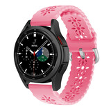 Strap-it Samsung Galaxy Watch 4 Classic 42mm Patterned Silicone Strap (Bright Pink) Strap-it Samsung Galaxy Watch 4 Classic 42mm Patterned Silicone Strap (Bright Pink)