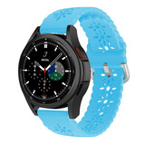 Strap-it Samsung Galaxy Watch 4 Classic 42mm Patterned Silicone Strap (Light Blue) Strap-it Samsung Galaxy Watch 4 Classic 42mm Patterned Silicone Strap (Light Blue)