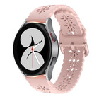 Strap-it Strap-it Samsung Galaxy Watch 4 40mm Patterned Silicone Strap (Pink)