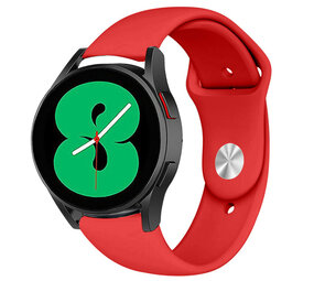 Strap-it Samsung Galaxy Watch 4 44mm Silicone Strap (Red)
