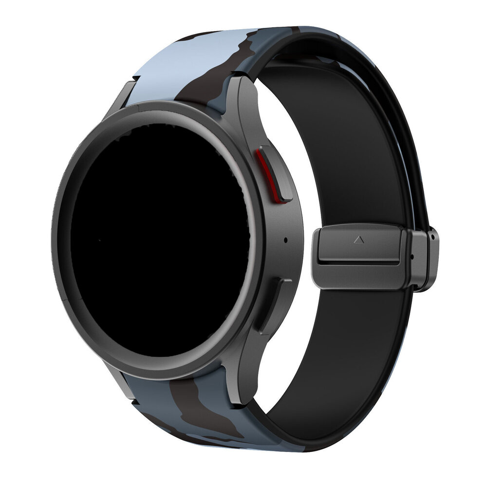 Strap-it Strap-it Samsung Galaxy Watch 4 Classic 42mm D-Buckle Strap Grey Camo Strap-it Strap-it Samsung Galaxy Watch 4 Classic 42mm D-Buckle Strap Grey Camo