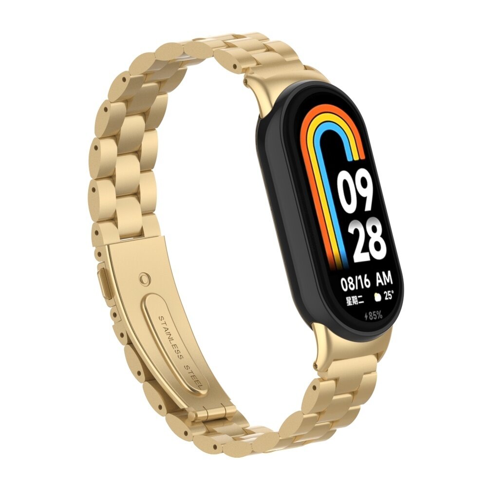 Strap-it Strap-it Xiaomi Smart Band 8 Steel Strap (Retro Gold) Strap-it Strap-it Xiaomi Smart Band 8 Steel Strap (Retro Gold)