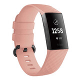 Strap-it Fitbit Charge 4 Silicone Strap (Pink)
