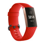 Strap-it Strap-it Fitbit Charge 4 Silicone Strap (Red)