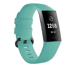 Strap-it Fitbit Charge 4 Silicone Strap (Aqua)