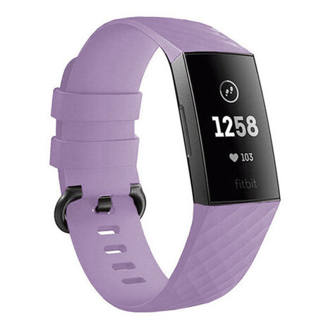 Strap-it Strap-it Fitbit Charge 4 Silicone Strap (Lilac)