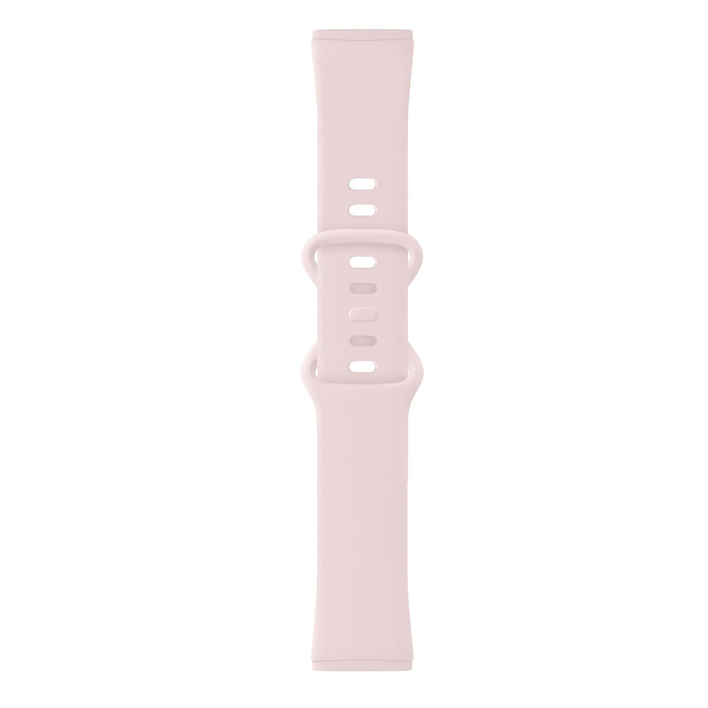 Strap-it Strap-it Fitbit Versa 4 Silicone Strap Classic (Light Pink)