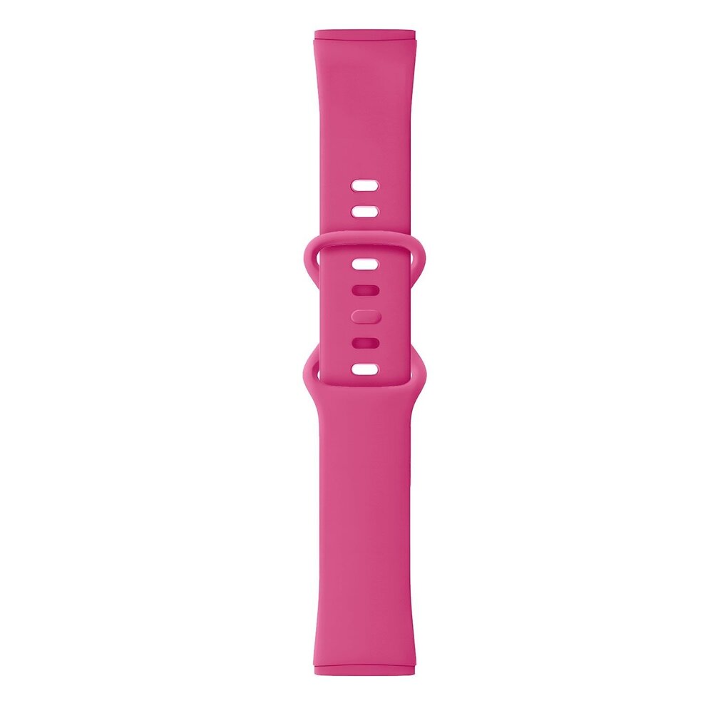 Strap-it Strap-it Fitbit Sense 2 Silicone Strap Classic (Bright Pink)