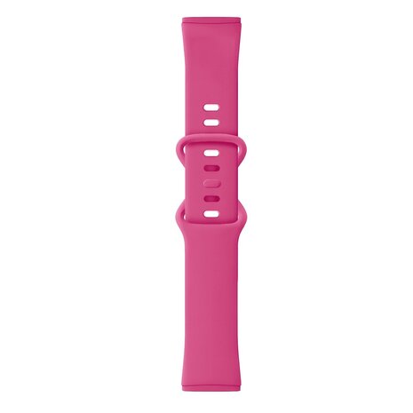 Strap-it Strap-it Fitbit Sense 2 Silicone Strap Classic (Bright Pink)