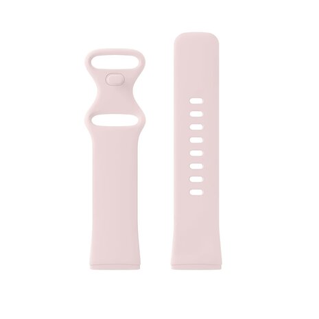 Strap-it Strap-it Fitbit Sense 2 Silicone Strap Classic (Light Pink)
