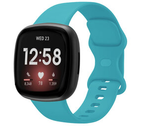 Strap-it Fitbit Versa 3 Silicone Strap Classic (Aqua)