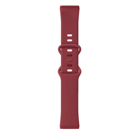 Strap-it Strap-it Fitbit Versa 3 Silicone Strap Classic (Wine Red)