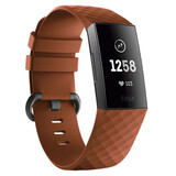 Strap-it Fitbit Charge 3 Silicone Strap (Brown)