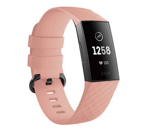 Strap-it Fitbit Charge 3 Silicone Strap (Pink)