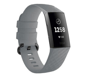 Strap-it Fitbit Charge 3 Silicone Strap (Grey)