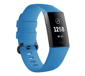 Strap-it Fitbit Charge 3 Silicone Strap (Light Blue)