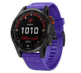 Strap-it Garmin Fenix 7 Silicone Strap (Purple)