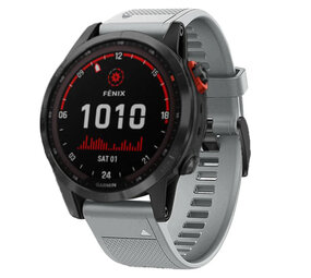 Strap-it Garmin Fenix 7 Silicone Strap (Grey)