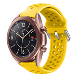 Strap-it Samsung Galaxy Watch 3 41mm Breathable Strap (Yellow) Strap-it Samsung Galaxy Watch 3 41mm Breathable Strap (Yellow)