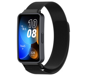Strap-it Huawei Band 8 Milanese Strap (Black) Strap-it Huawei Band 8 Milanese Strap (Black)