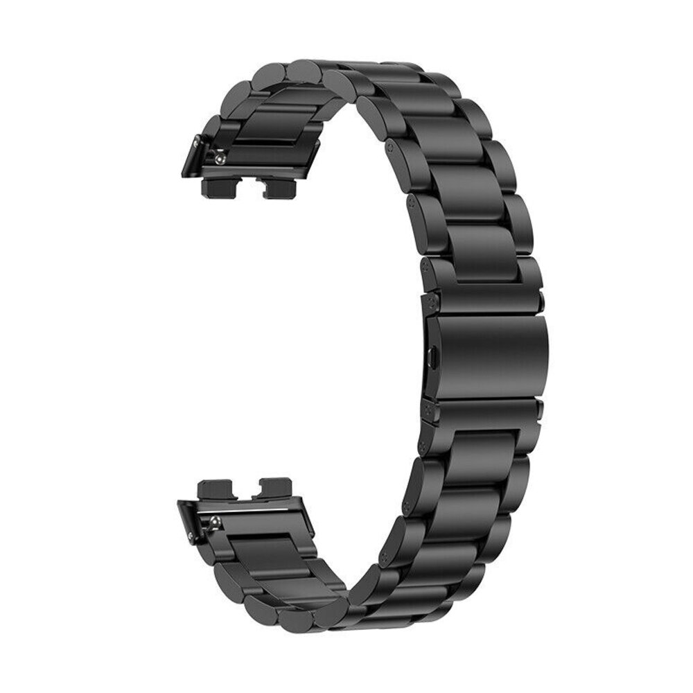 Strap-it Strap-it Huawei Band 8 Steel Strap (Black) Strap-it Strap-it Huawei Band 8 Steel Strap (Black)