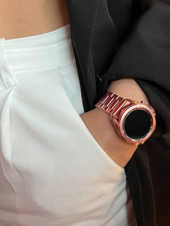 Strap-it Strap-it Samsung Galaxy Watch 6 - 40mm Steel Strap (Pink) Strap-it Strap-it Samsung Galaxy Watch 6 - 40mm Steel Strap (Pink)