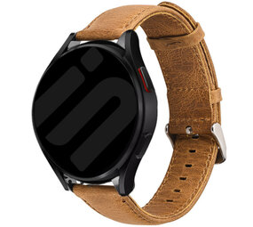 Strap-it Samsung Galaxy Watch 6 - 44mm Leather Strap (Brown)