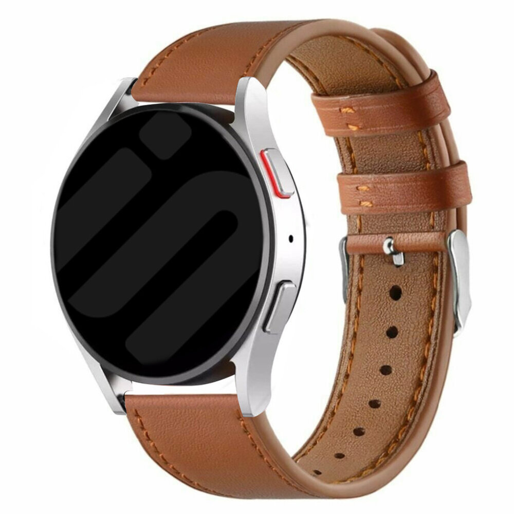 Strap-it Strap-it Samsung Galaxy Watch 6 - 44mm Leather Strap (Modern Brown) Strap-it Strap-it Samsung Galaxy Watch 6 - 44mm Leather Strap (Modern Brown)
