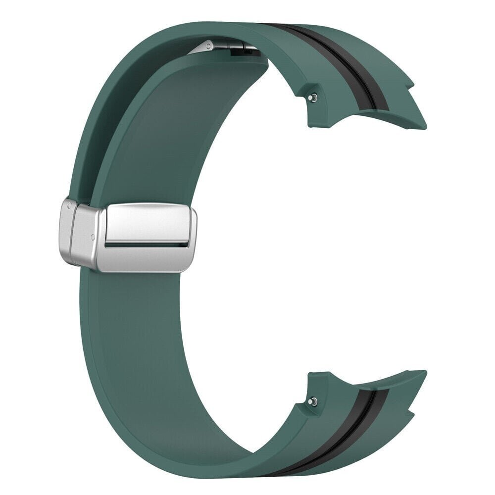 Strap-it Strap-it Samsung Galaxy Watch 6 - 44mm Silicone D-Buckle Strap (Green/Black) Strap-it Strap-it Samsung Galaxy Watch 6 - 44mm Silicone D-Buckle Strap (Green/Black)