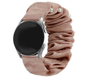 Strap-it Samsung Galaxy Watch 6 - 44mm Scrunchie Strap (Beige with Pearls) Strap-it Samsung Galaxy Watch 6 - 44mm Scrunchie Strap (Beige with Pearls)