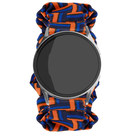 Strap-it Strap-it Samsung Galaxy Watch 6 - 44mm Scrunchie Strap (Black/Orange/Blue) Strap-it Strap-it Samsung Galaxy Watch 6 - 44mm Scrunchie Strap (Black/Orange/Blue)