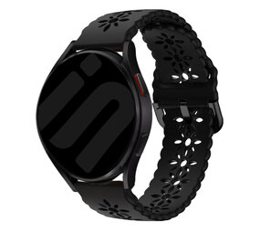 Strap-it Samsung Galaxy Watch 6 - 44mm Patterned Silicone Strap (Black) Strap-it Samsung Galaxy Watch 6 - 44mm Patterned Silicone Strap (Black)