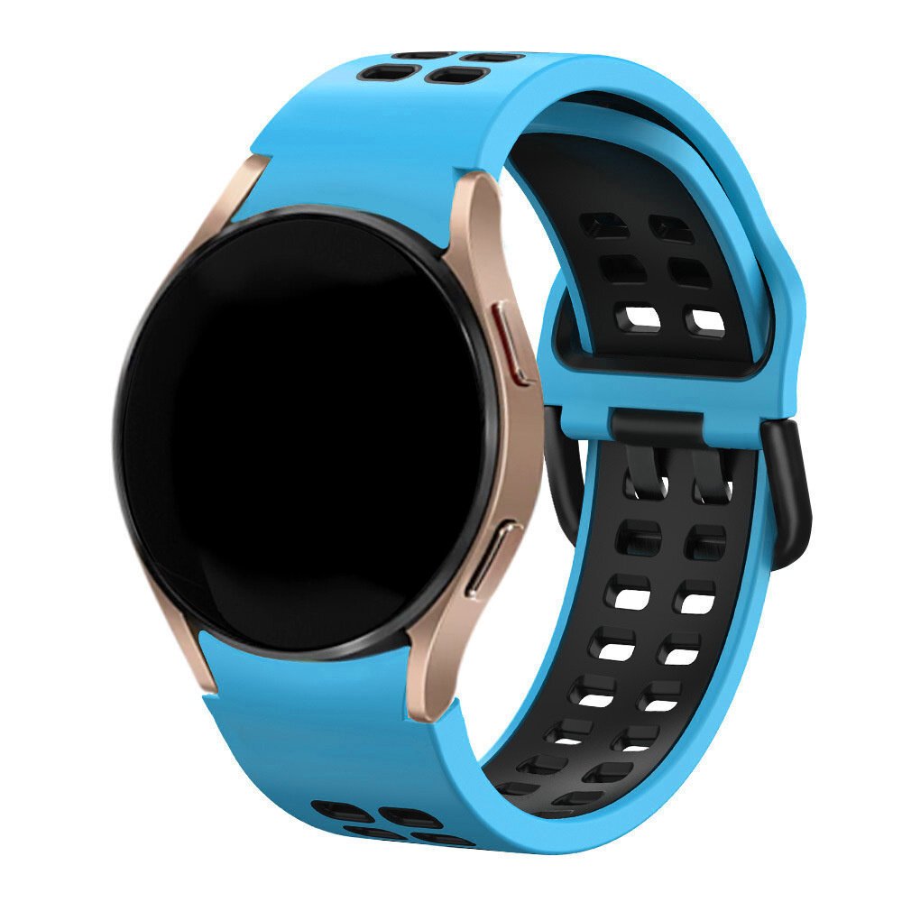 Strap-it Strap-it Samsung Galaxy Watch 6 - 44mm Squared Sport Strap (Light Blue/Black) Strap-it Strap-it Samsung Galaxy Watch 6 - 44mm Squared Sport Strap (Light Blue/Black)