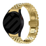 Strap-it Samsung Galaxy Watch 6 Classic 43mm Steel Strap Jubilee (Gold)